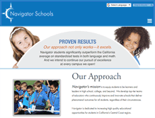 Tablet Screenshot of navigatorschools.org